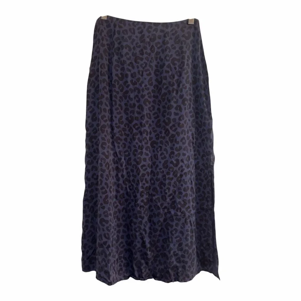 ✨Marine Layer Ryan Slip Slit Midi Cheetah Print Sz 4 Skirt✨